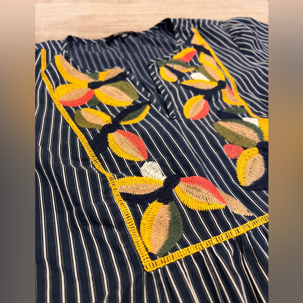 Madewell Fable Embroidered Top, Small - Picture 2 of 6